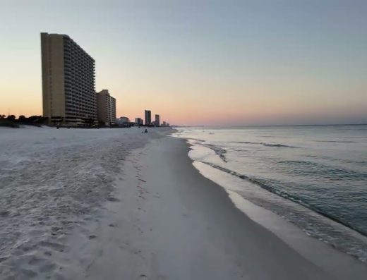 Good Report: [Sunrise] Stepping And Helping Pick Up Trash at Panama City Beach, Panama City Beach FL